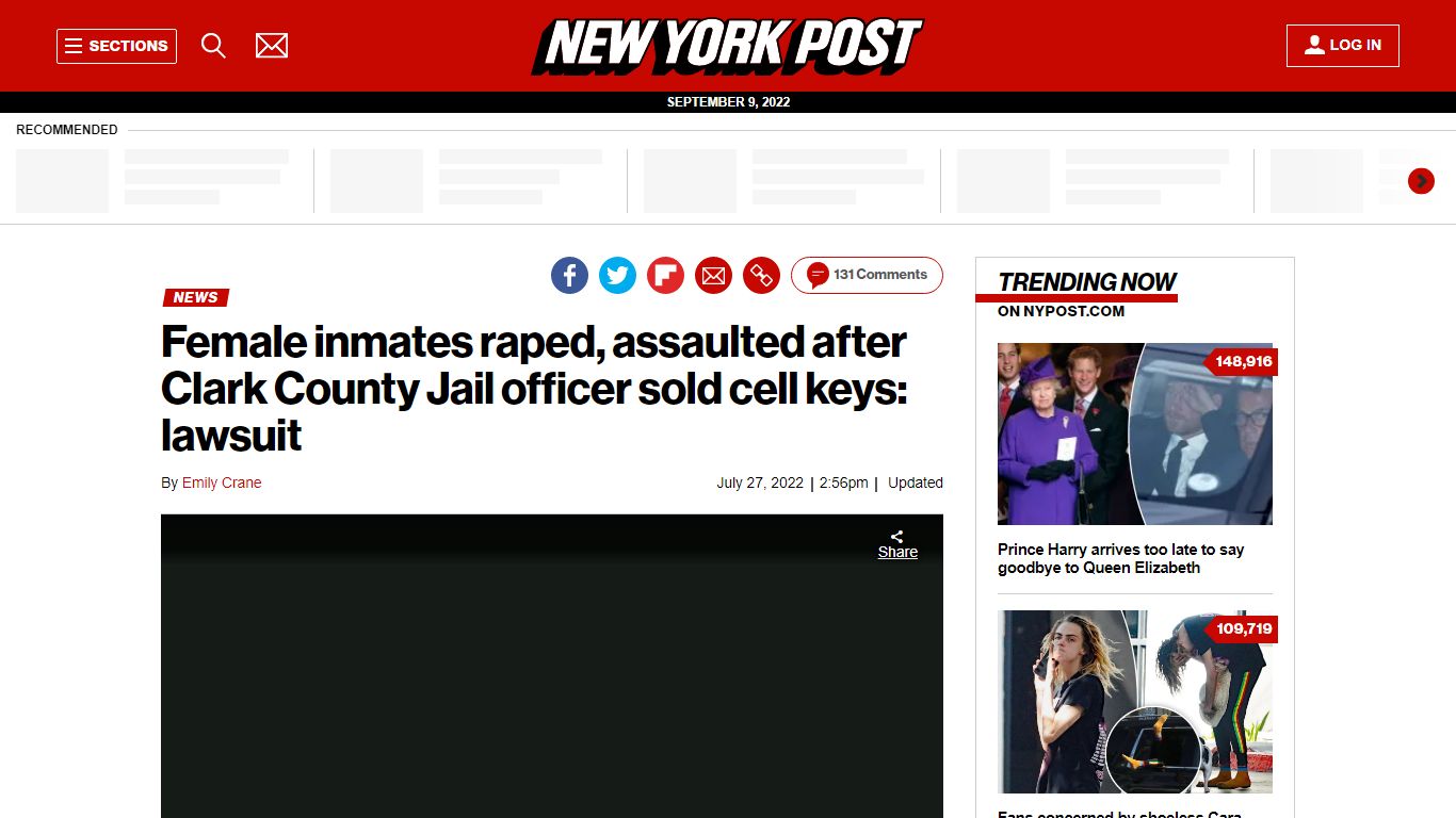 Female inmates raped after Clark County Jail officer sold cell keys ...